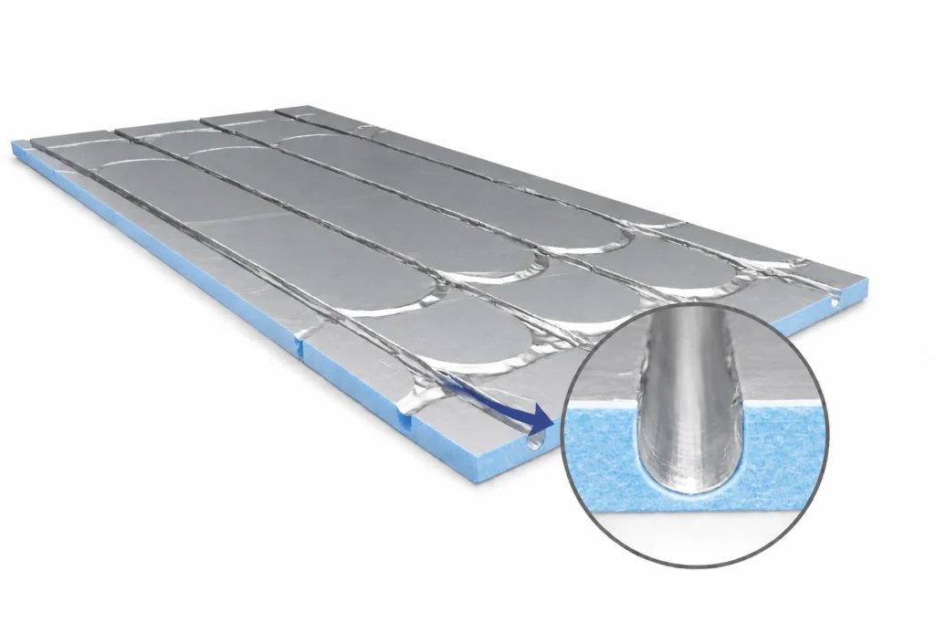 Płyta systemowa 30mm XPS 300 do ogrzewania podłogowego 1250x600 ALU BEFIRO